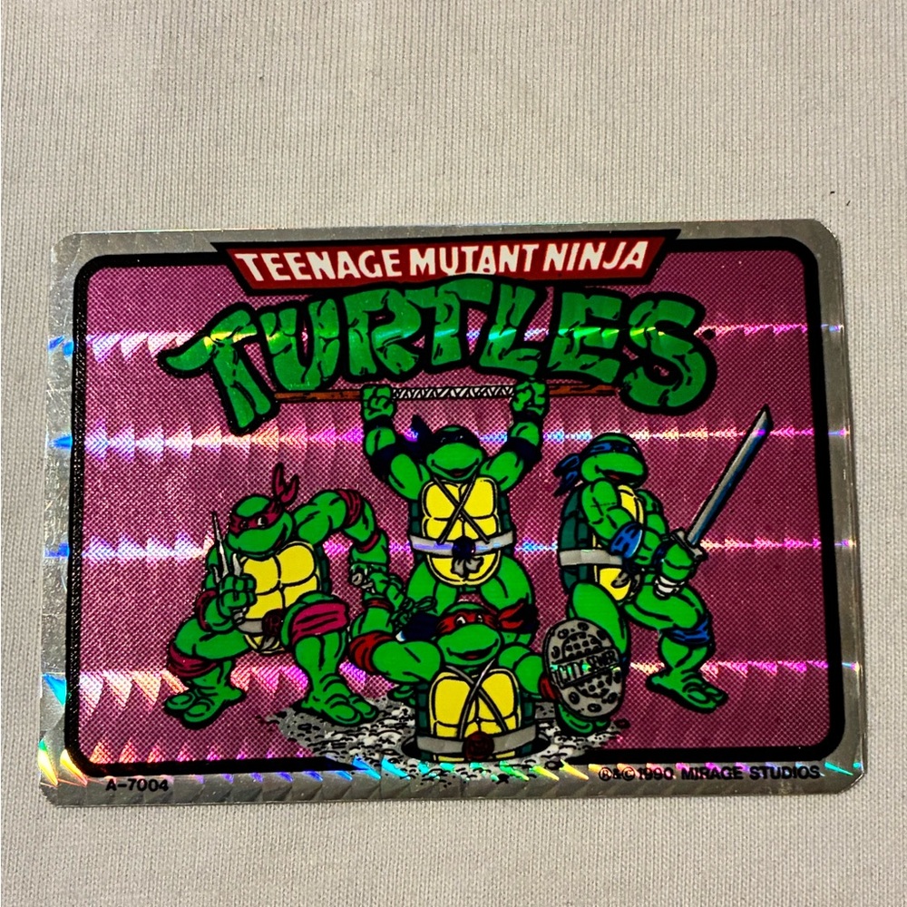 Teenage Mutant Ninja Turtles Holographic Sticker - Green & Pink